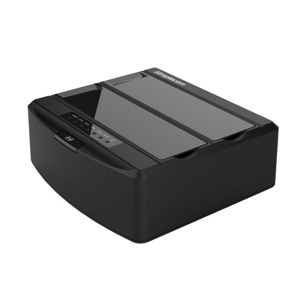 Simplecom Sd312 Dual Bay Usb 3.0 Docking Station For 2.5" And 3.5" Sata Drive Black Drive Enclosures & Docks