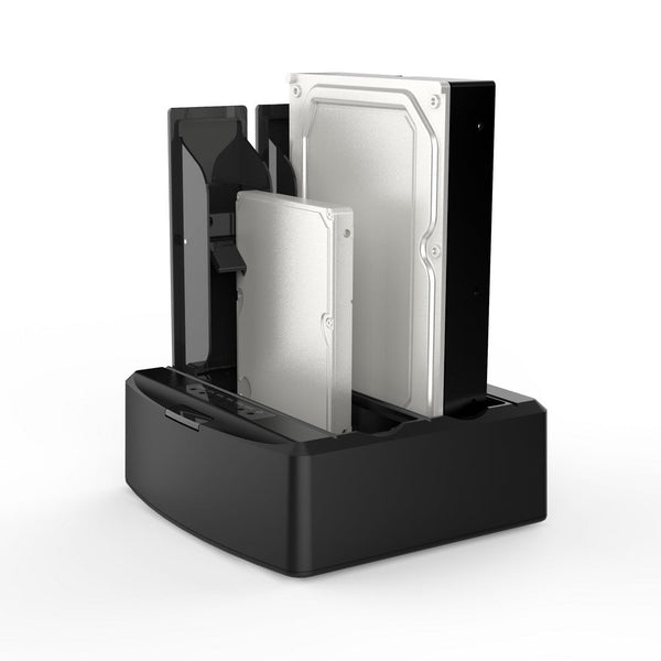Simplecom Sd312 Dual Bay Usb 3.0 Docking Station For 2.5" And 3.5" Sata Drive Black Drive Enclosures & Docks