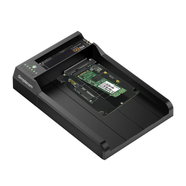Simplecom Sd570 Nvme M.2 + Sata Hdd And Ssd Dual Bay Docking Station Usb 3.2 Gen 10Gbps Offline Clone Drive Enclosures & Docks