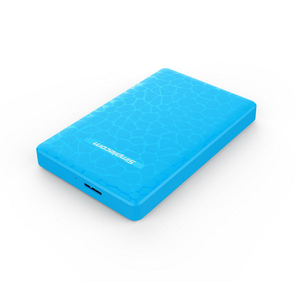 Simplecom Se101 Compact Tool Free 2.5'' Sata Usb 3.0 Hdd/Ssd Enclosure Blue Drive Enclosures & Docks