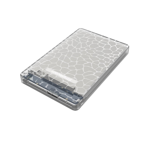 Simplecom Se101 Compact Tool Free 2.5'' Sata Usb 3.0 Hdd/Ssd Enclosure Transparent Clear Drive Enclosures & Docks