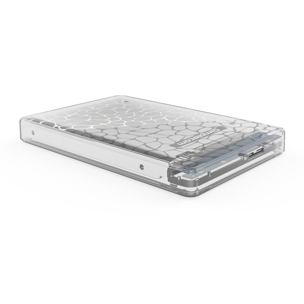 Simplecom Se101 Compact Tool Free 2.5'' Sata Usb 3.0 Hdd/Ssd Enclosure Transparent Clear Drive Enclosures & Docks