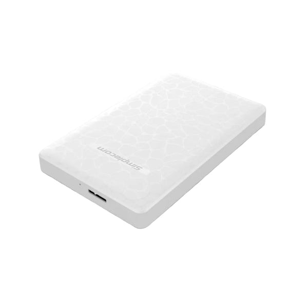 Simplecom Se101 Compact Tool Free 2.5'' Sata Usb 3.0 Hdd/Ssd Enclosure White Drive Enclosures & Docks