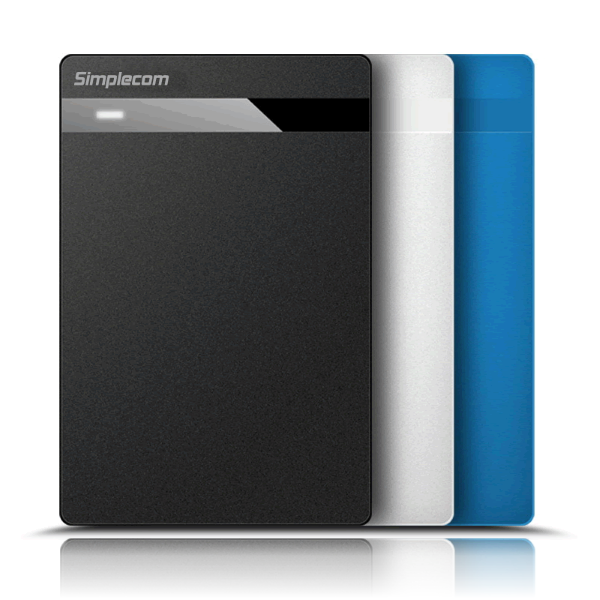 Simplecom Se203 Tool Free 2.5" Sata Hdd Ssd Usb 3.0 Hard Drive Enclosure Blue Drive Enclosures & Docks