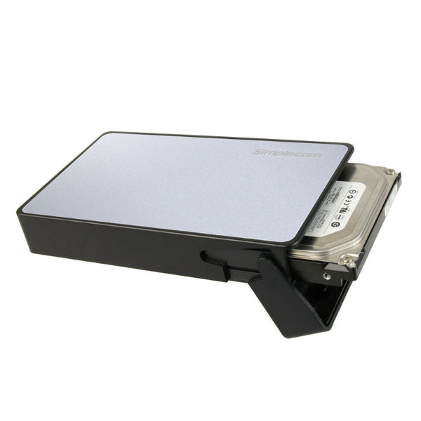 Simplecom Se325 Tool Free 3.5" Sata Hdd Usb 3.0 Hard Drive Enclosure Silver Drive Enclosures & Docks