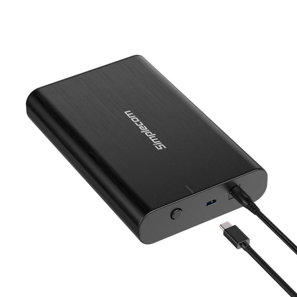 Simplecom Se331 Aluminium 3.5'' Sata To Usb C External Hard Drive Enclosure 3.2 Gen1 5Gbps Drive Enclosures & Docks