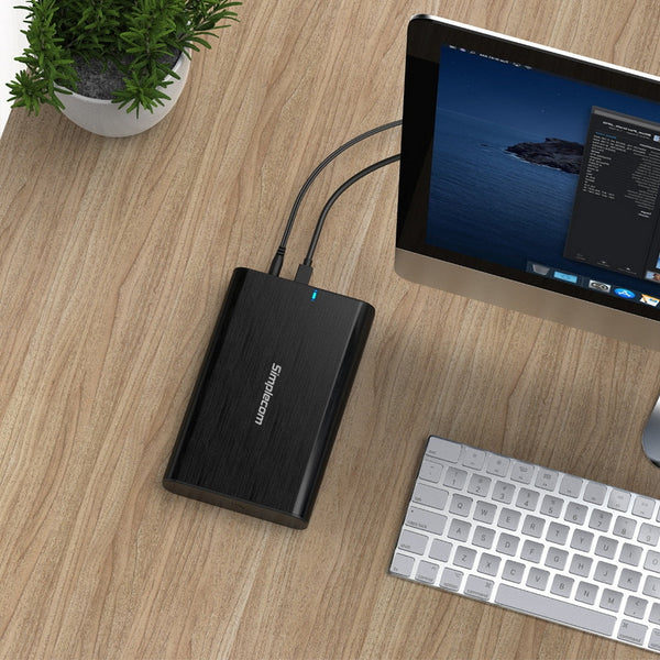 Simplecom Se331 Aluminium 3.5'' Sata To Usb C External Hard Drive Enclosure 3.2 Gen1 5Gbps Drive Enclosures & Docks