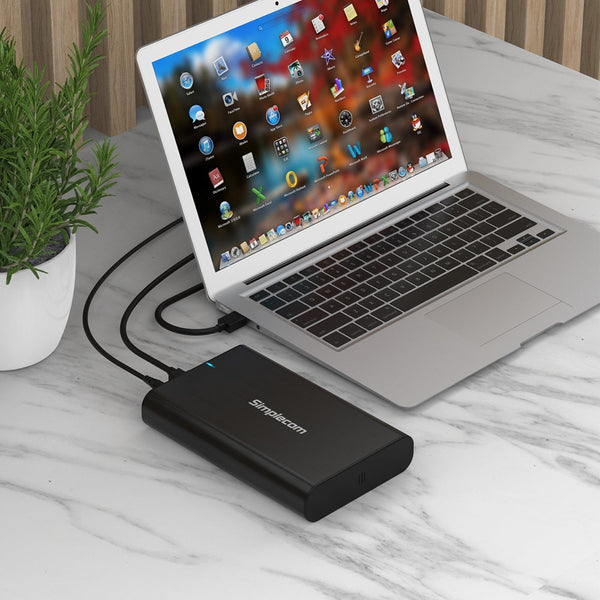 Simplecom Se331 Aluminium 3.5'' Sata To Usb C External Hard Drive Enclosure 3.2 Gen1 5Gbps Drive Enclosures & Docks