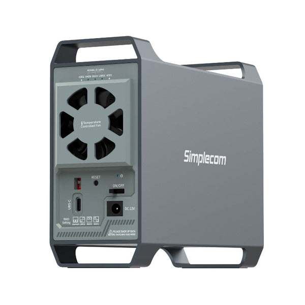 Simplecom Se482 Superspeed Usb Dual Bay 3.5" Sata Hard Drive Raid Enclosure Usb C 0/1 Jbod Drive Enclosures & Docks