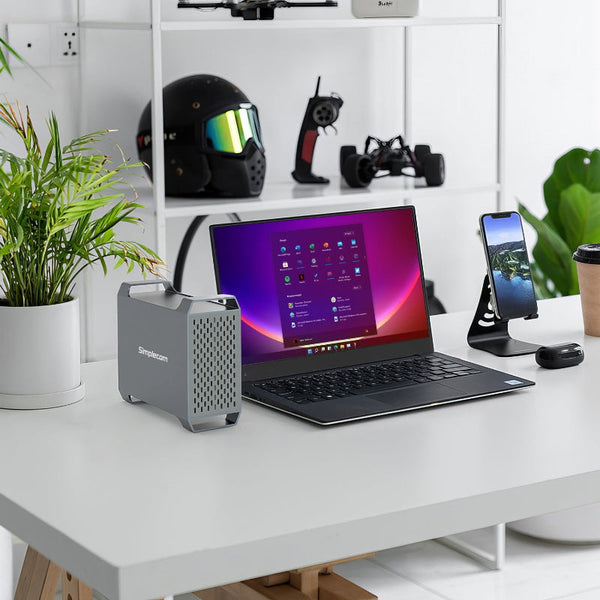 Simplecom Se482 Superspeed Usb Dual Bay 3.5" Sata Hard Drive Raid Enclosure Usb C 0/1 Jbod Drive Enclosures & Docks