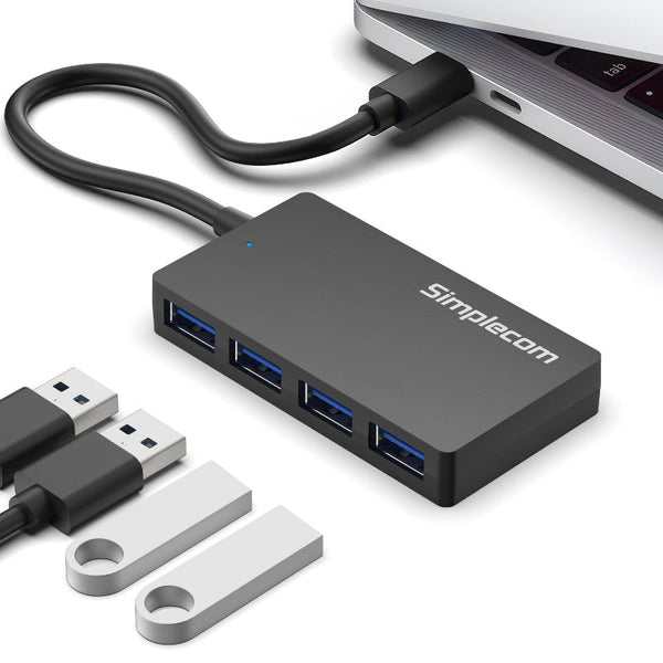 Simplecom Ch350 Superspeed Usb To 4 Port A Hub 3.2 Gen1 Usb Cables Hubs & Adapters
