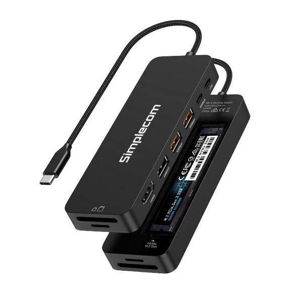 Simplecom Cht595 In 1 Usb Multiport Docking Station With Nvme M.2 Enclosure Usb Cables Hubs & Adapters