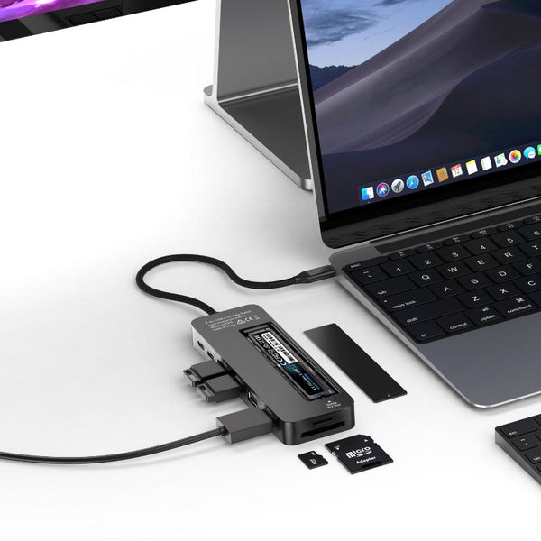 Simplecom Cht595 In 1 Usb Multiport Docking Station With Nvme M.2 Enclosure Usb Cables Hubs & Adapters