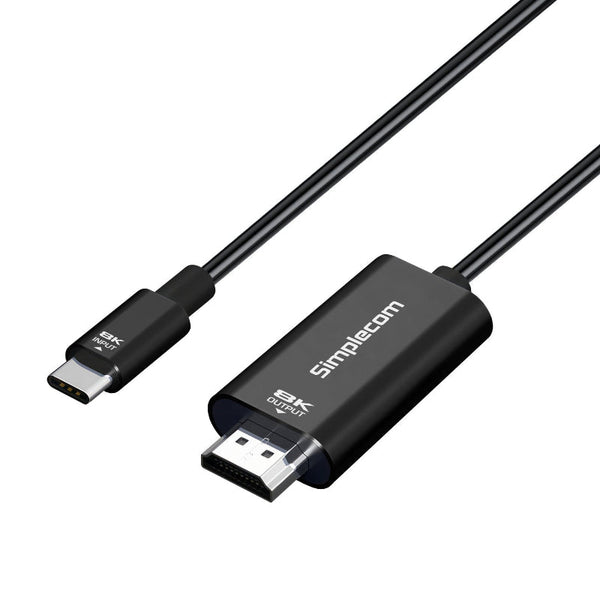 Simplecom Da324 Usb C To Hdmi 2.1 Cable 2M Hdcp 8K@60Hz Monitor/Av Cables & Adapters