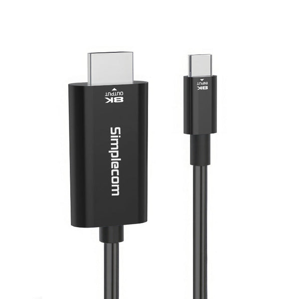 Simplecom Da324 Usb C To Hdmi 2.1 Cable 2M Hdcp 8K@60Hz Monitor/Av Cables & Adapters