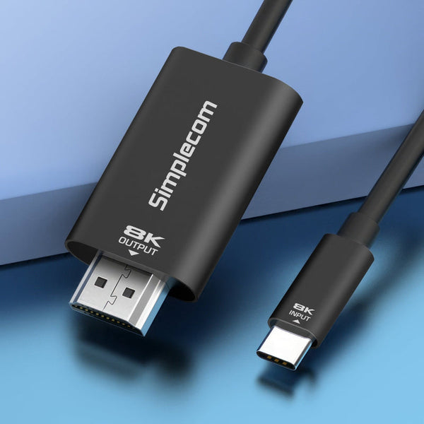 Simplecom Da324 Usb C To Hdmi 2.1 Cable 2M Hdcp 8K@60Hz Monitor/Av Cables & Adapters