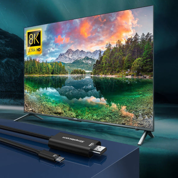 Simplecom Da324 Usb C To Hdmi 2.1 Cable 2M Hdcp 8K@60Hz Monitor/Av Cables & Adapters