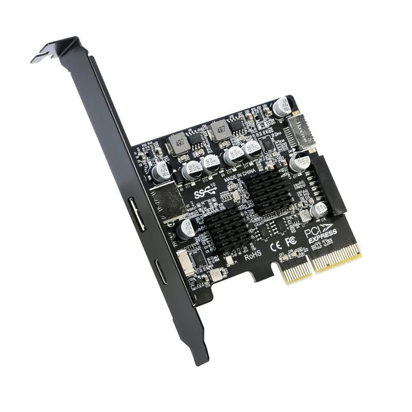 Simplecom Ec315 Pcie X4 To Port Usb 3.2 Gen Ii 10Gbps Type C And With Front Panel 3.0 Key Expansion Card Usb Cables Hubs & Adapters