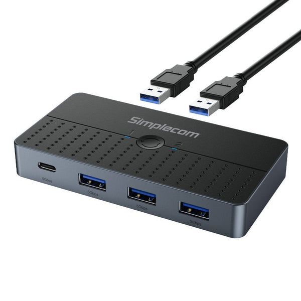 Simplecom Km320 Way Superspeed Usb Switch 4 Port Hub With C 3.0 5Gbps Usb Cables Hubs & Adapters