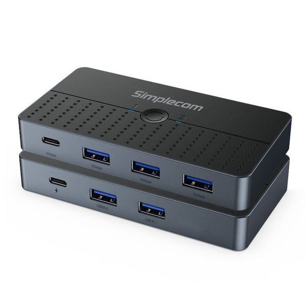 Simplecom Km320 Way Superspeed Usb Switch 4 Port Hub With C 3.0 5Gbps Usb Cables Hubs & Adapters