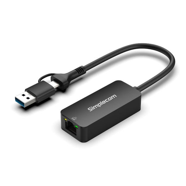 Simplecom Nu405c Superspeed Usb C And To 2.5G Ethernet Network Adapter 2.5Gbps Lan