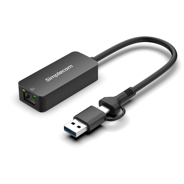 Simplecom Nu405c Superspeed Usb C And To 2.5G Ethernet Network Adapter 2.5Gbps Lan