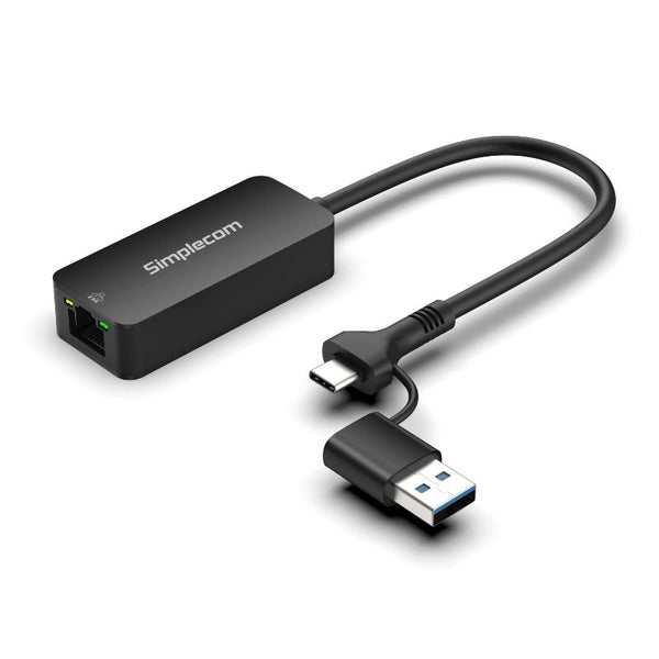 Simplecom Nu405c Superspeed Usb C And To 2.5G Ethernet Network Adapter 2.5Gbps Lan