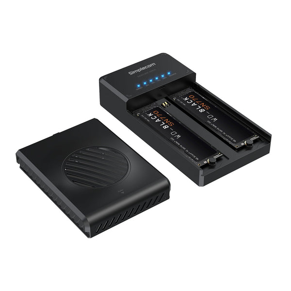 Simplecom Sd560 Dual Bay Nvme M.2 Ssd Enclosure Offline Clone Docking Station Usb 3.2 Gen2 10Gbps Other Drives Storage & Media