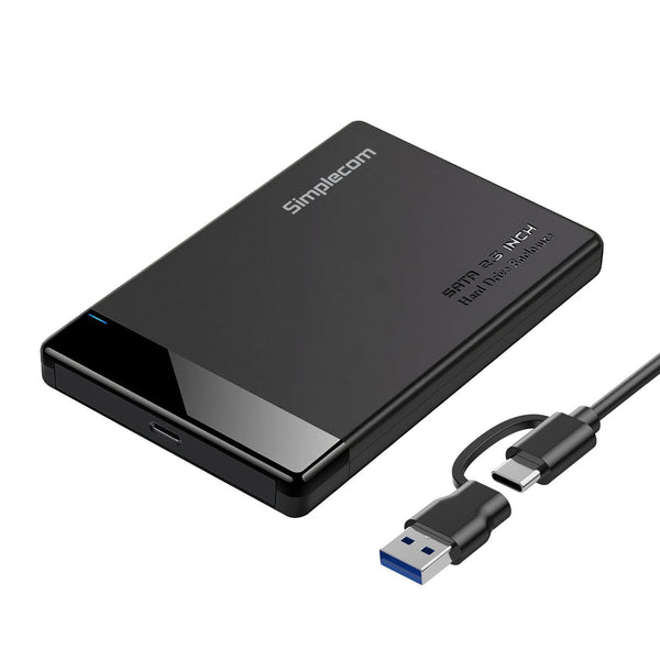 Simplecom Se109 Tool Free 2.5" Sata Hdd Ssd Usb C Enclosure 3.2 Gen Drive Enclosures & Docks