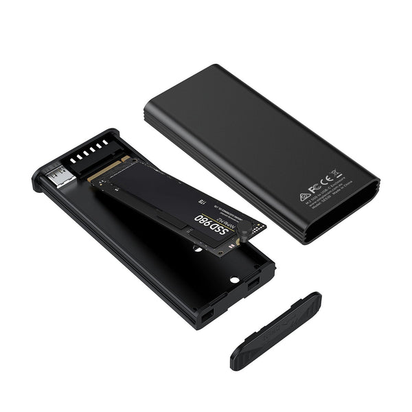 Simplecom Se530 Nvme / Sata M.2 Ssd To Usb C Enclosure With Smart Led Screen 3.2 Gen 10Gbps Drive Enclosures & Docks