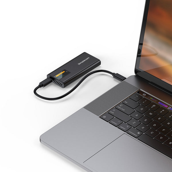 Simplecom Se530 Nvme / Sata M.2 Ssd To Usb C Enclosure With Smart Led Screen 3.2 Gen 10Gbps Drive Enclosures & Docks