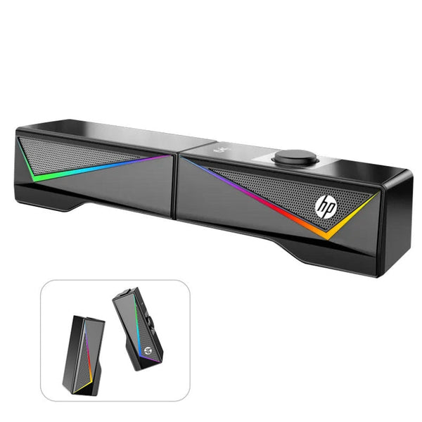 Hp Dhe 6005 Wired Rgb Gaming Surround Soundbar Stereo Speaker Audio Docks & Mini Speakers