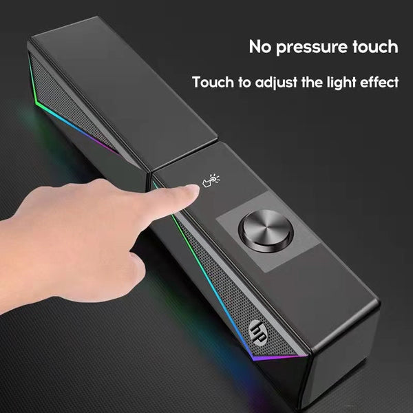 Hp Dhe 6005 Wired Rgb Gaming Surround Soundbar Stereo Speaker Audio Docks & Mini Speakers
