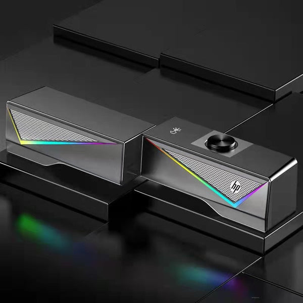 Hp Dhe 6005 Wired Rgb Gaming Surround Soundbar Stereo Speaker Audio Docks & Mini Speakers