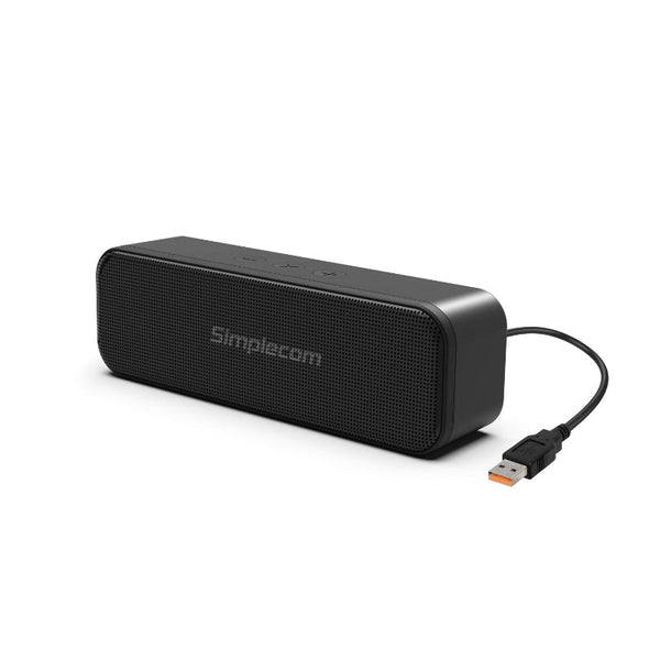 Simplecom Um228 Portable Usb Stereo Soundbar Speaker Plug And Play With Volume Control For Pc Laptop Computer Speakers