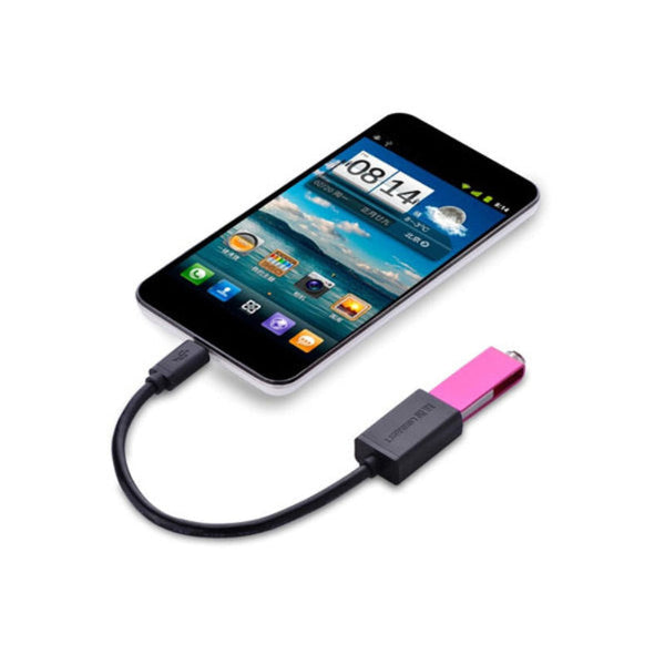 Ugreen Usb 2.0 Female To Micro Male Otg Cable (10396) Usb Cables Hubs & Adapters