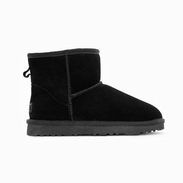 Ugg Boots Genuine Australian Sheepskin Unisex Mini Classic Suede (Black Eu37) Slippers