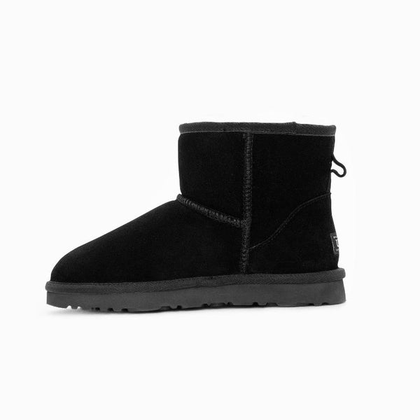 Ugg Boots Genuine Australian Sheepskin Unisex Mini Classic Suede (Black Eu37) Slippers