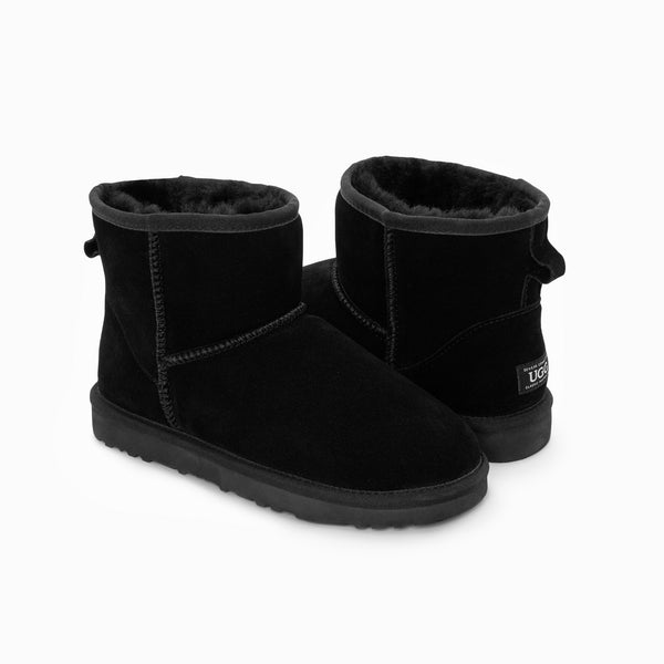 Ugg Genuine Australian Sheepskin Unisex Mini Classic Suede (Black Eu44) Boots