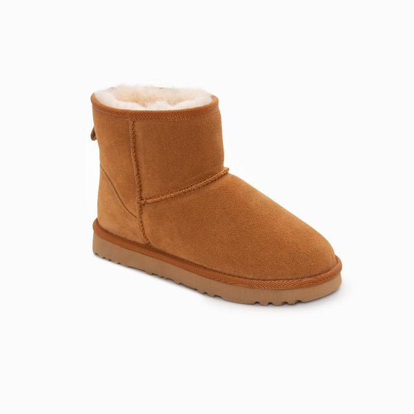 Ugg Boots Genuine Australian Sheepskin Unisex Mini Classic Suede (Chestnut Eu36) Slippers