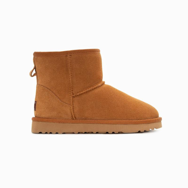 Ugg Boots Genuine Australian Sheepskin Unisex Mini Classic Suede (Chestnut Eu36) Slippers