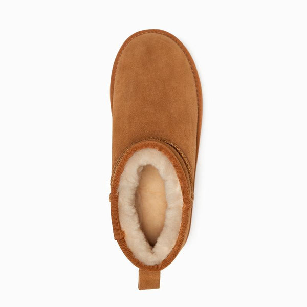 Ugg Boots Genuine Australian Sheepskin Unisex Mini Classic Suede (Chestnut Eu37) Slippers