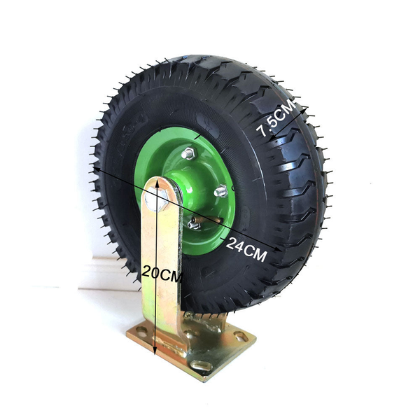4X 10 Inch Swivel Castor Caster Pneumatic Tyres Wheels Trolley Cart Wheelbarrow Castor Wheels