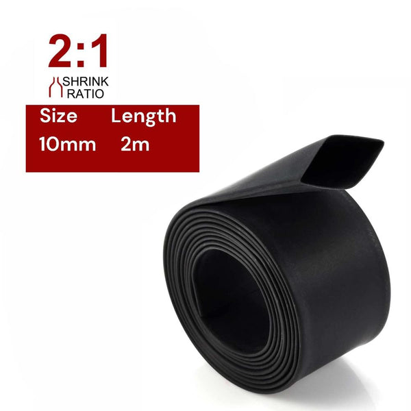 2M Polyolefin Shrink Tube 25/64" (10Mm) 2:1 Ratio Heat Tubing Sleeving Wrap Shrinking Heat Shrink Tubing