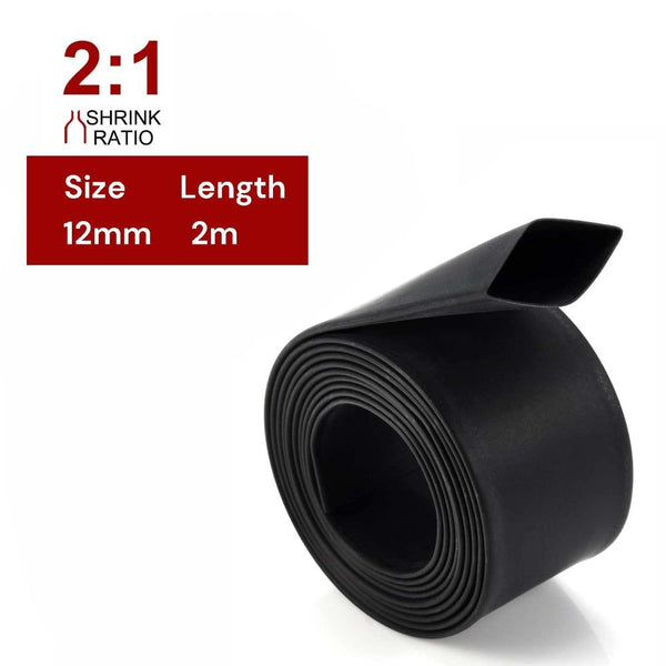 2M Polyolefin Shrink Tube 15/32" (12Mm) 2:1 Ratio Heat Tubing Sleeving Wrap Shrinking Heat Shrink Tubing