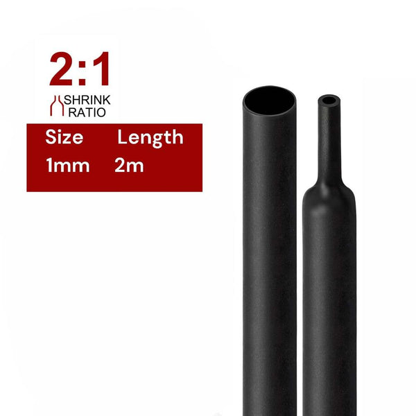 2M Polyolefin Shrink Tube 1/24" (1Mm) 2:1 Ratio Heat Tubing Sleeving Wrap Shrinking Heat Shrink Tubing & Sleeves