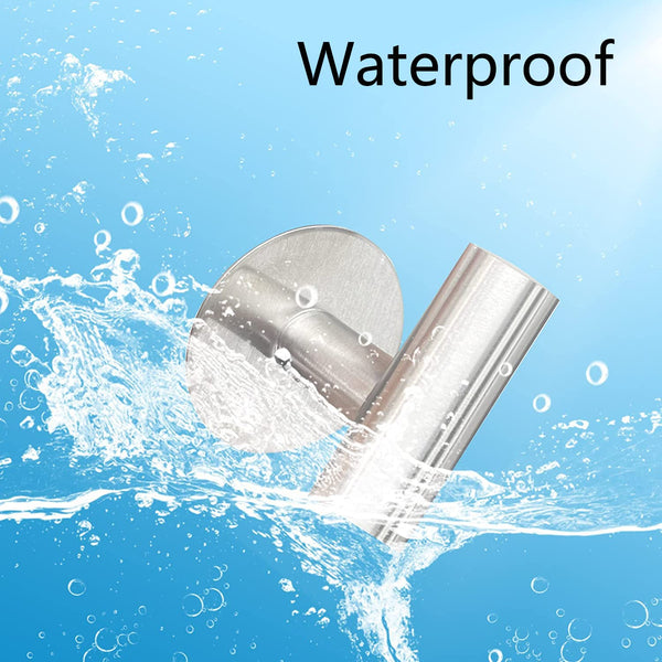 2 Pcs Wall Mount Self Adhesive Bathroom Towel Hooks Holder Cloth Hanger Door Brushed Nickel Wall Hooks & Hangers