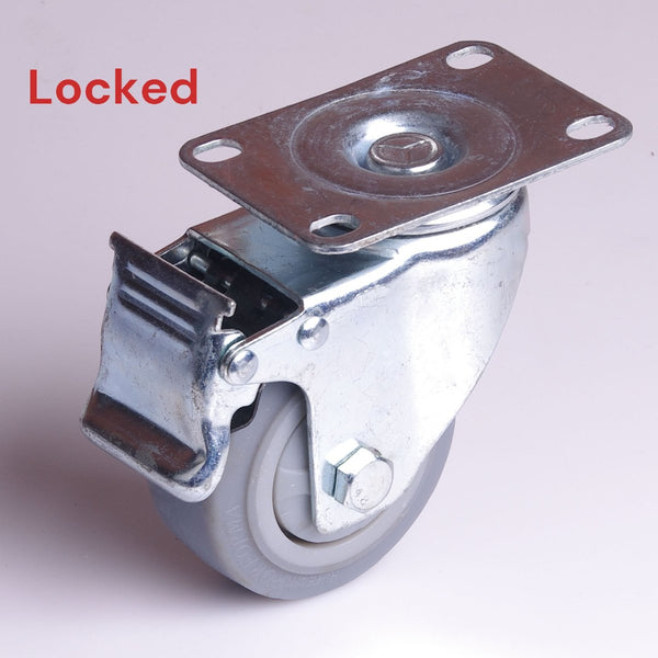 3 Inch Heavy Duty Caster Wheels Swivel With Brake Locking Casters Castor Cart Furniture Workbench Castor Wheels