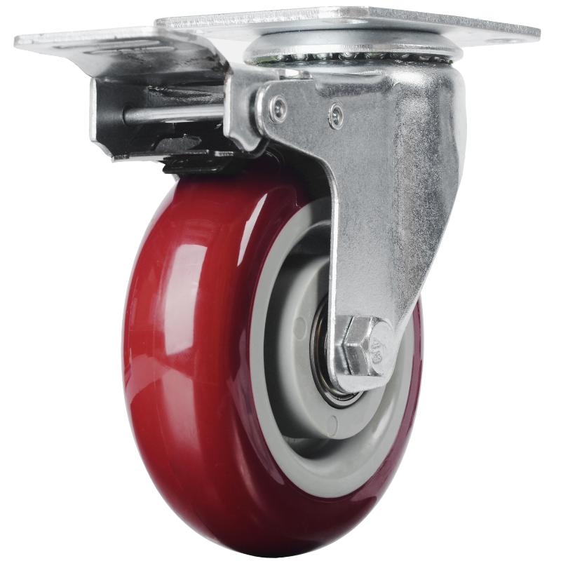 4 Inch Heavy Duty Casters Lockable Wheel Swivel Castor With Brakes For Furniture And Workbench Cart Castor Wheels