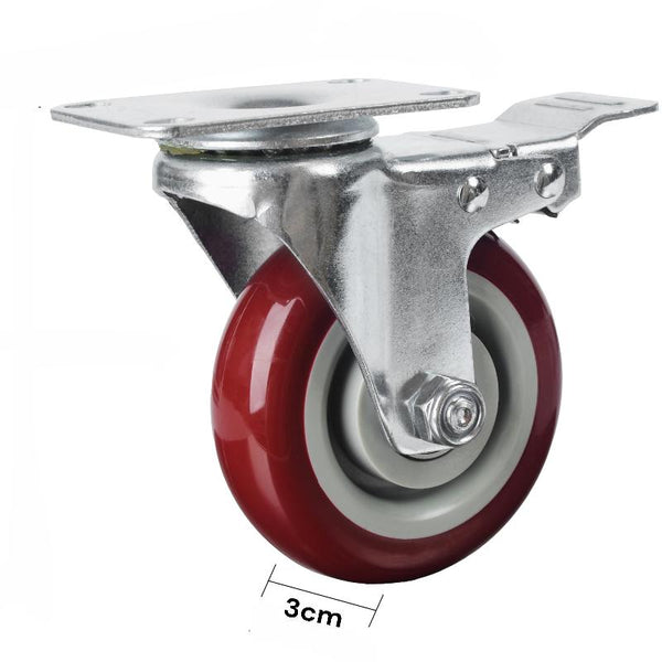 4 Inch Heavy Duty Casters Lockable Wheel Swivel Castor With Brakes For Furniture And Workbench Cart Castor Wheels